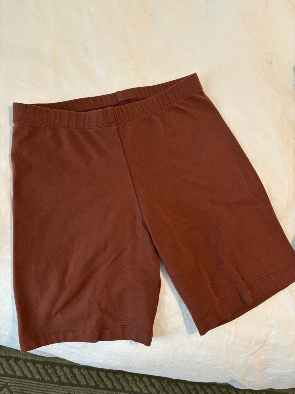 Los Angeles Apparel Bike Shorts Trio in Brown, Black & Navy - Picture 2 of 4